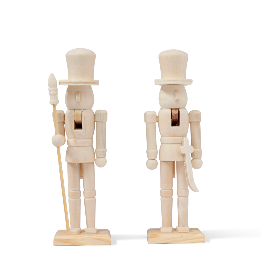 Christmas Wooden Nutcrackers Paint Set Collection
