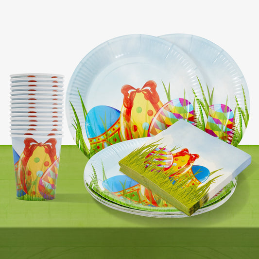 Easter Picnic Party Tableware Set Collection