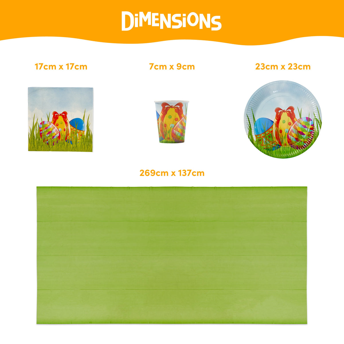 Easter Picnic Party Tableware Set Collection