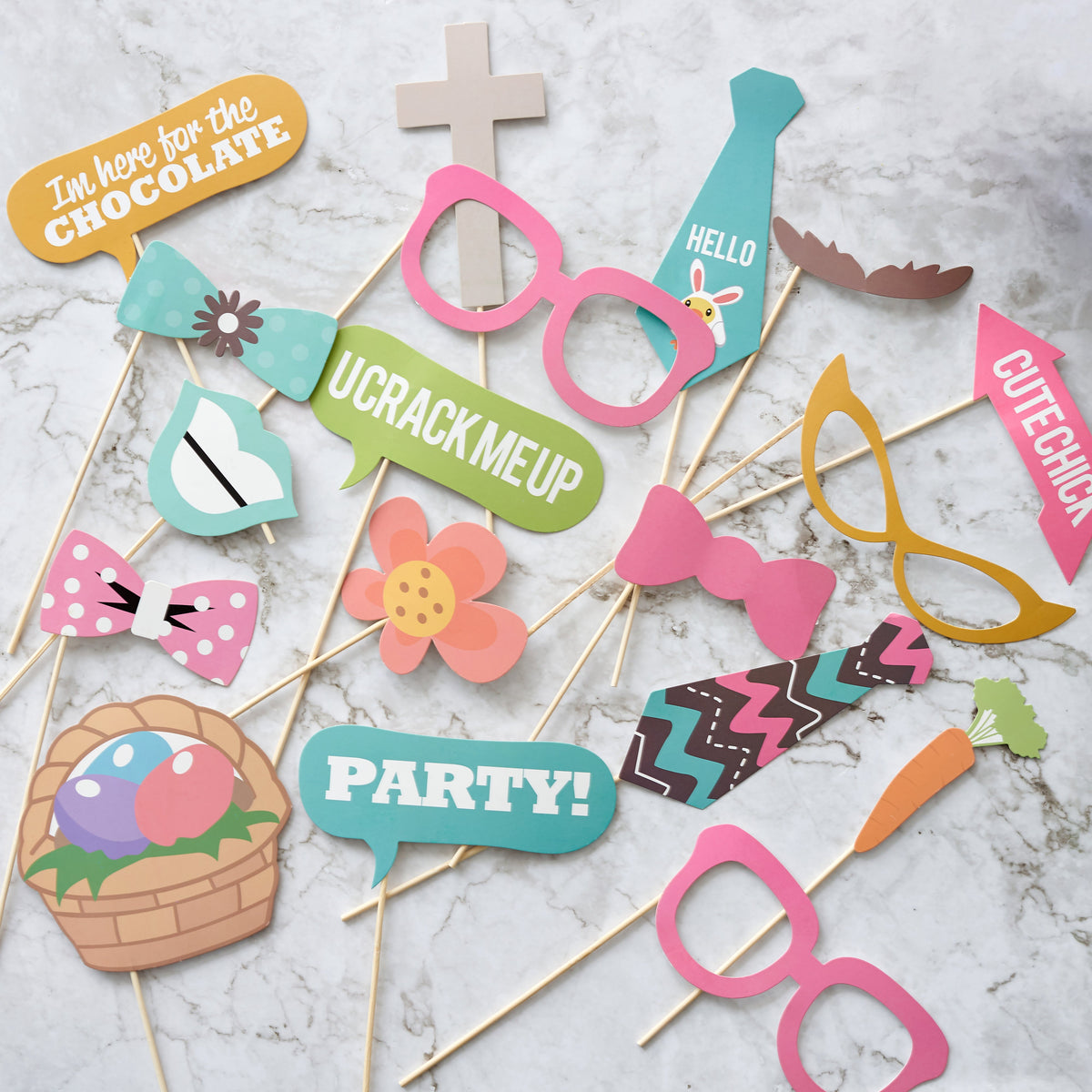 Easter Photo Booth Props Collection