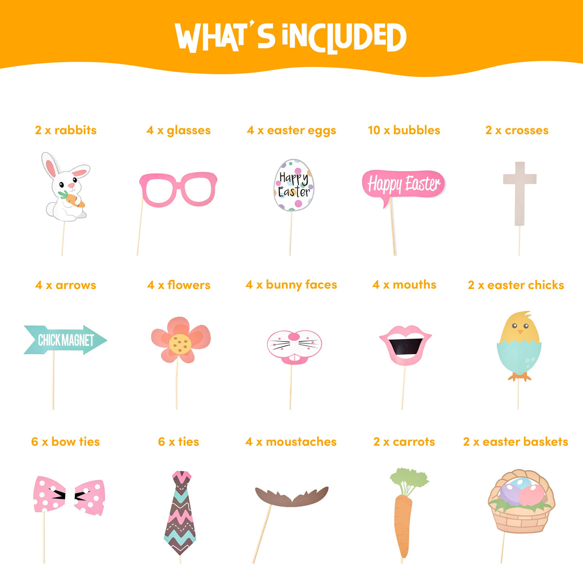 Easter Photo Booth Props Collection