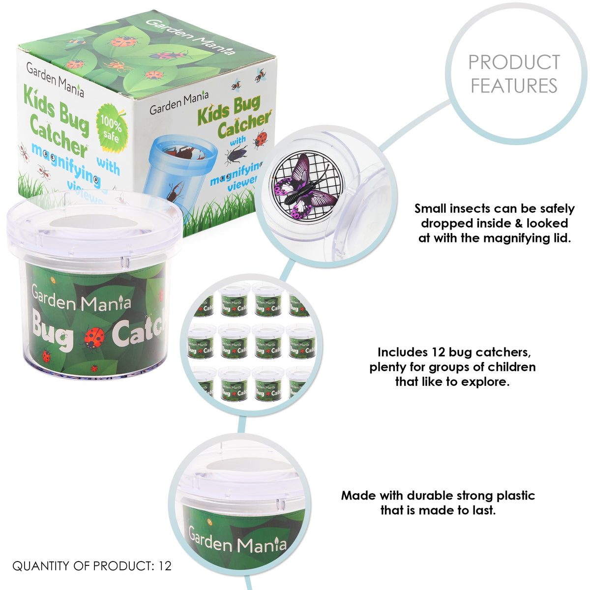 Bug Catcher Viewers Including Magnifier