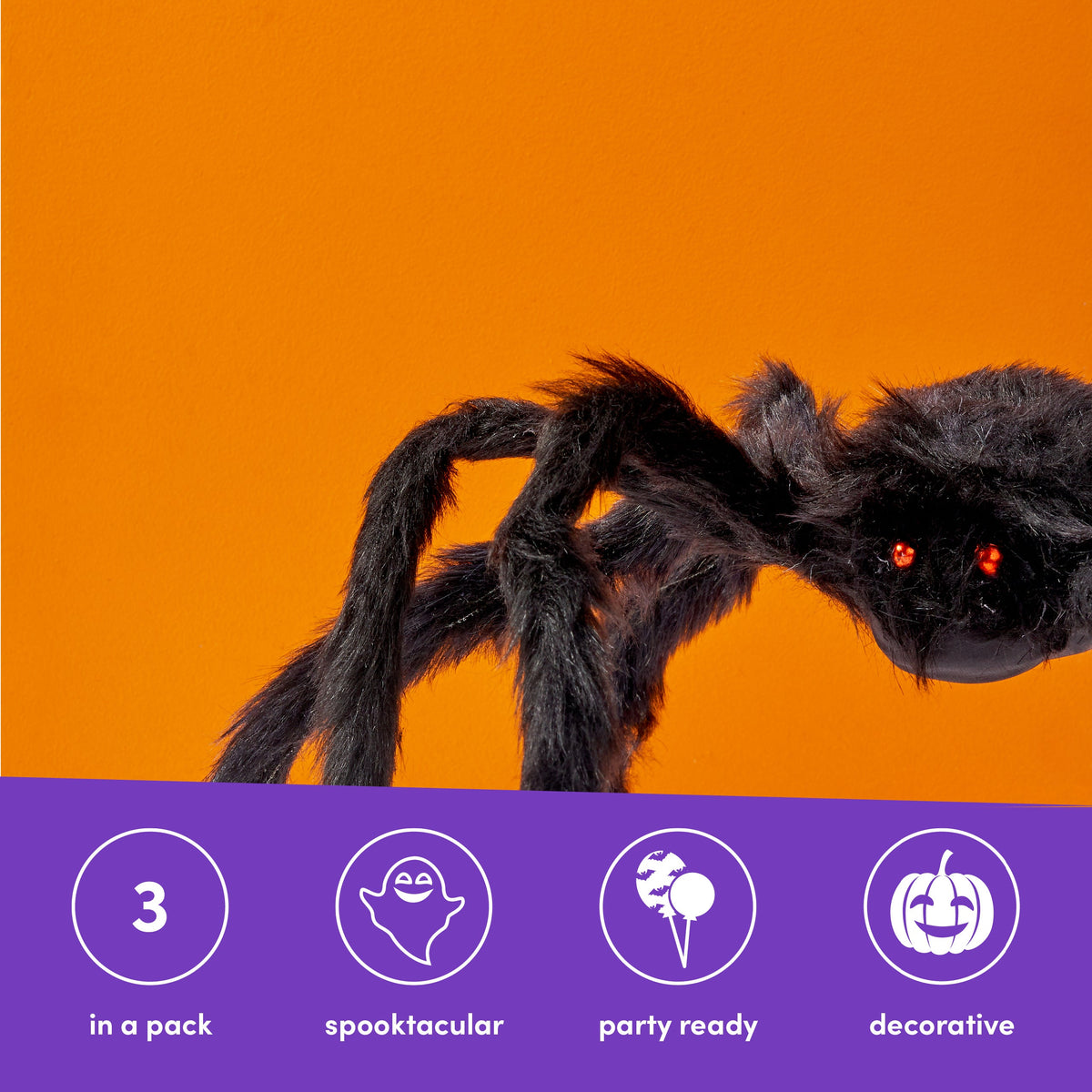 Giant Spider Halloween Decorations Set