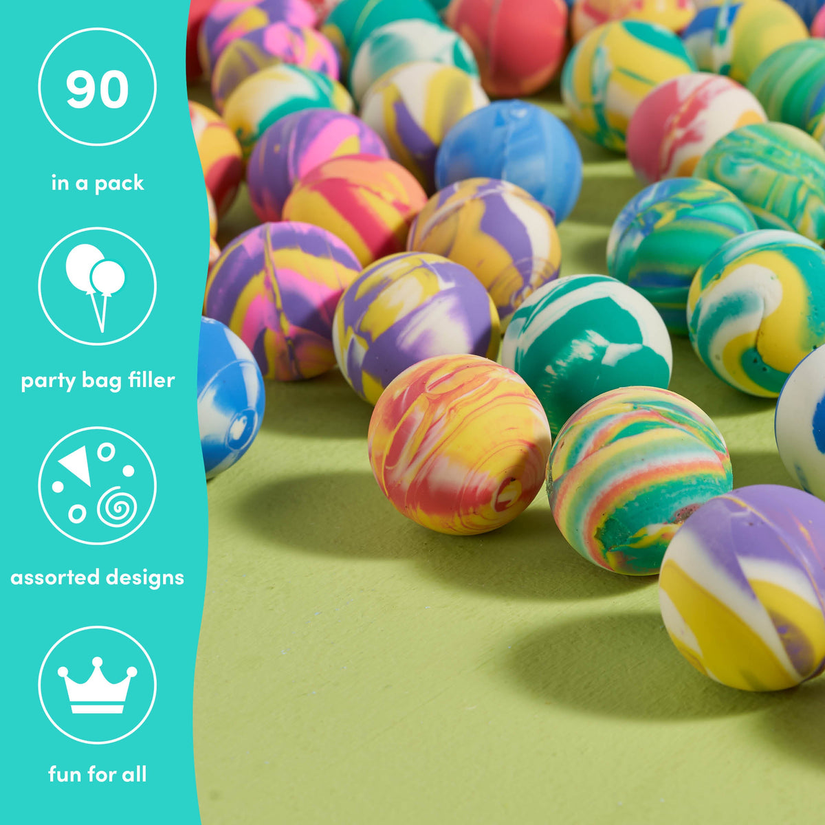 Marble Effect Bouncy Balls – Mini