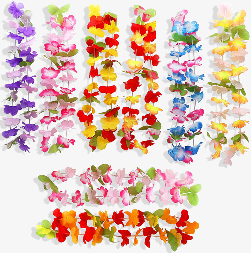 Hawaiian Lei Flower Garland Necklaces Collection