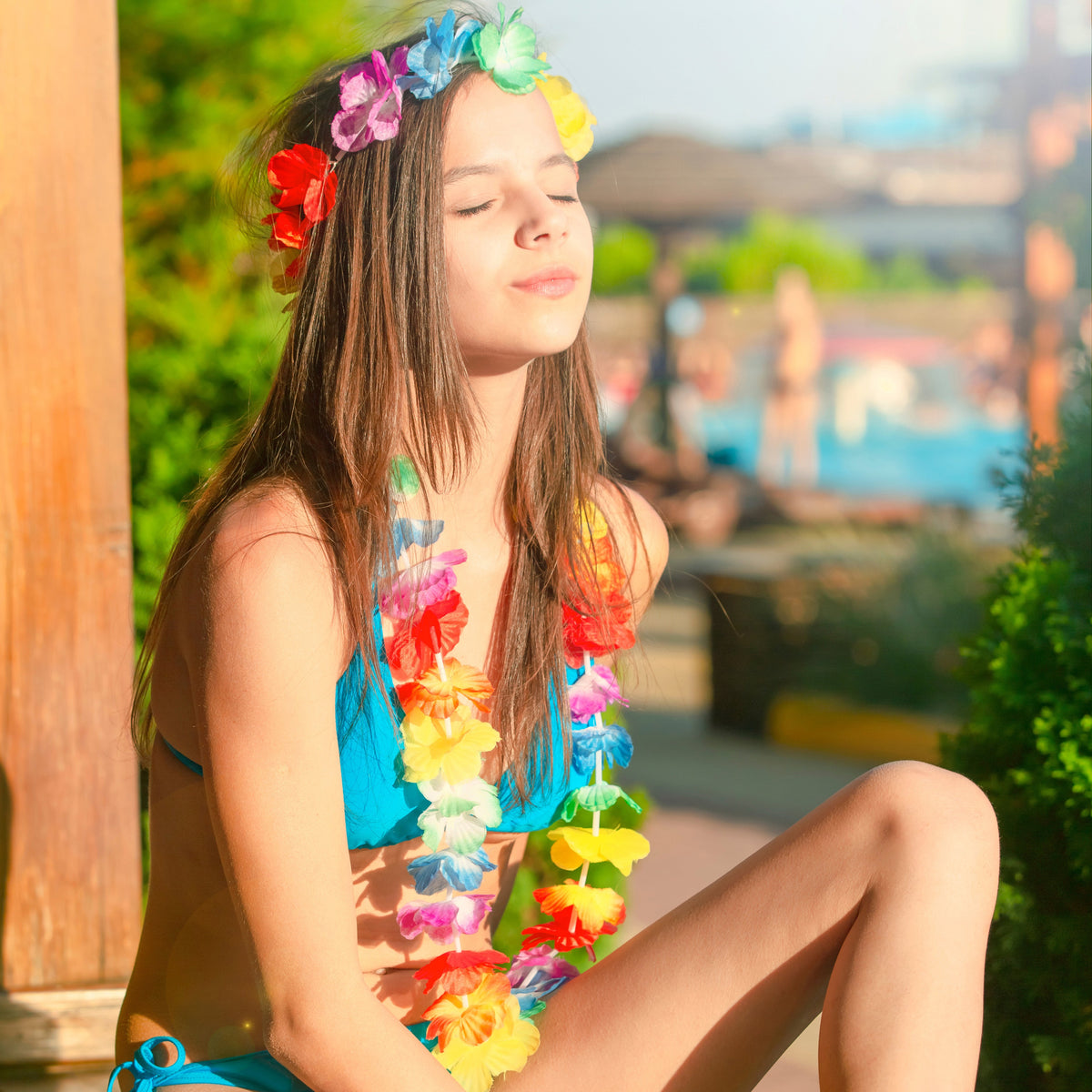 Hawaiian Lei Flower Garland Necklaces Collection