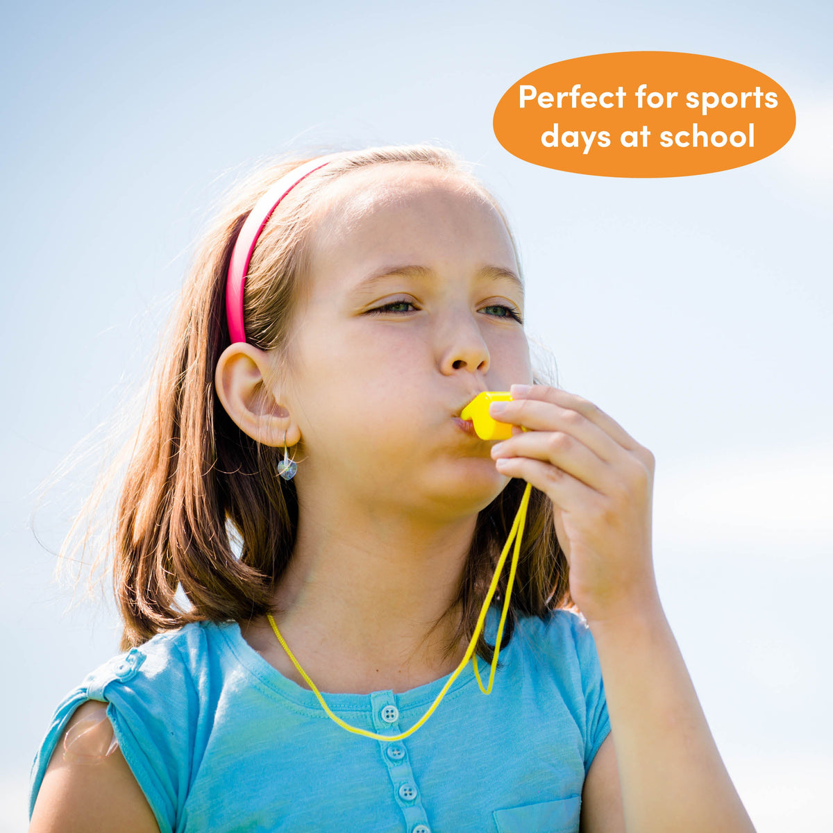 Sports Whistles with Lanyards – Colourful