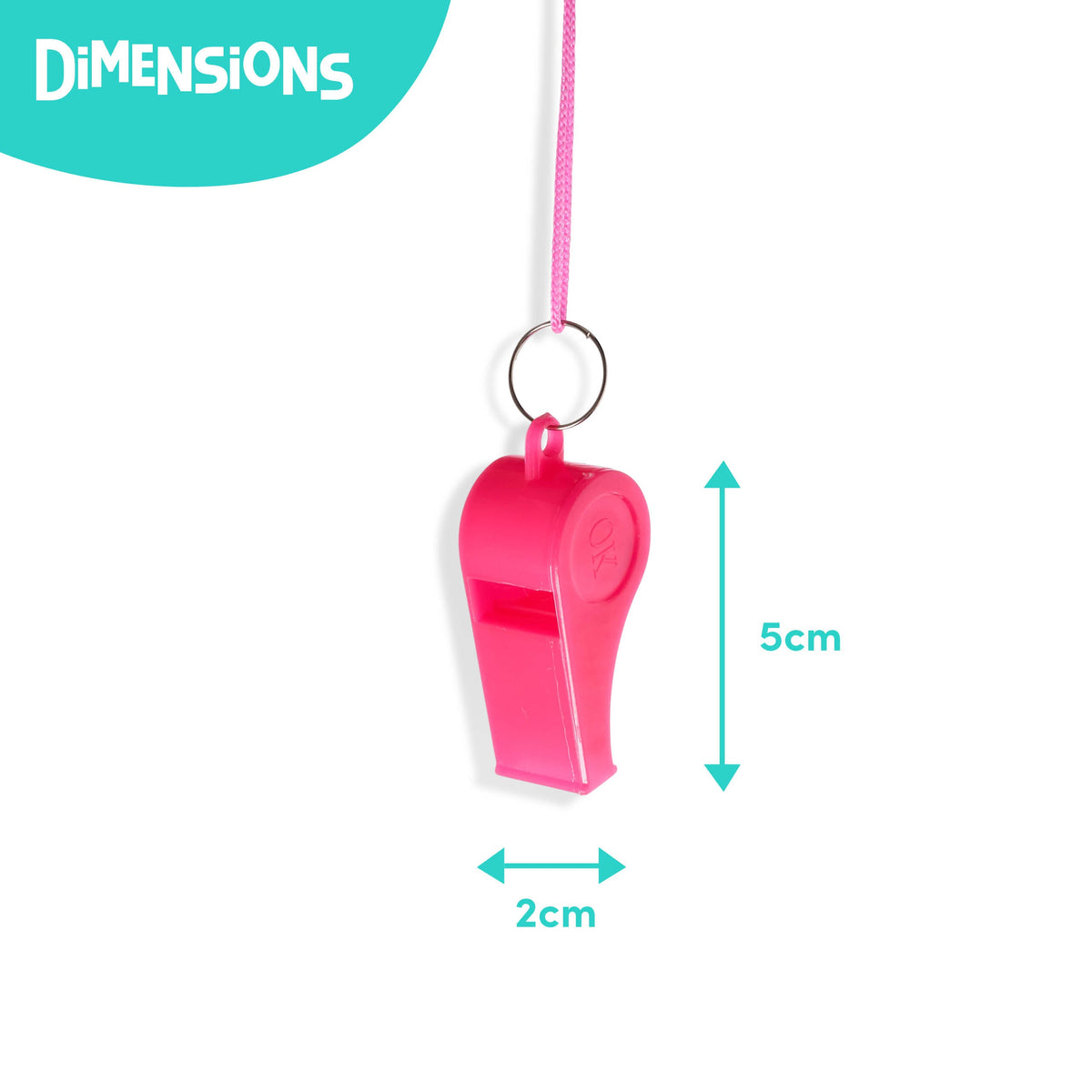 Sports Whistles with Lanyards – Colourful