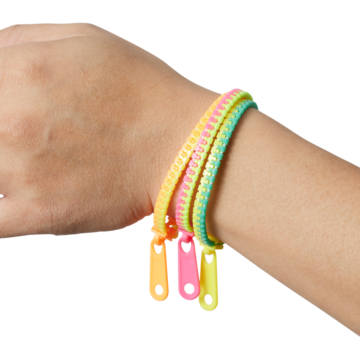 Multi-Coloured Zipper Bracelets Collection