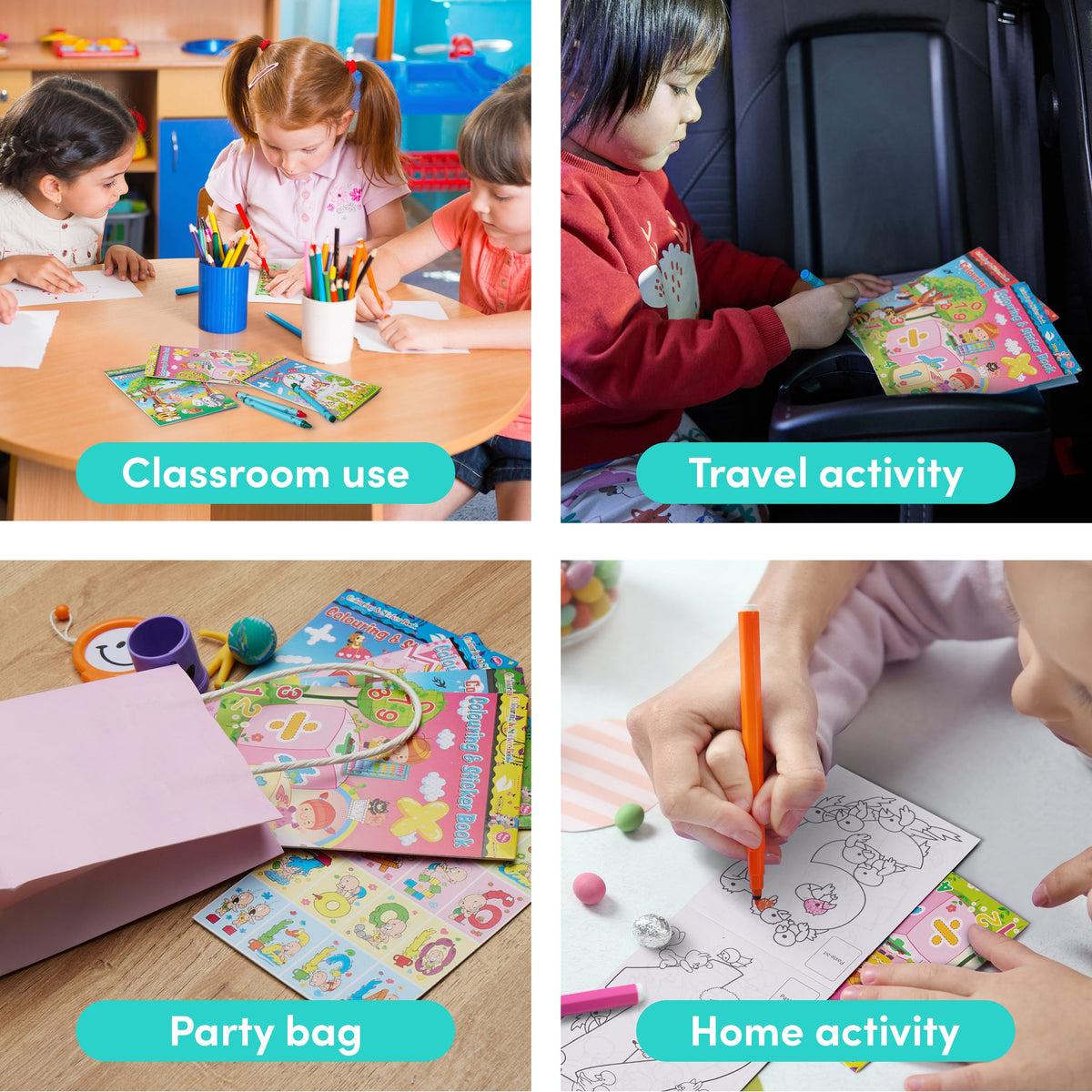 Colouring & Sticker Books – Mini