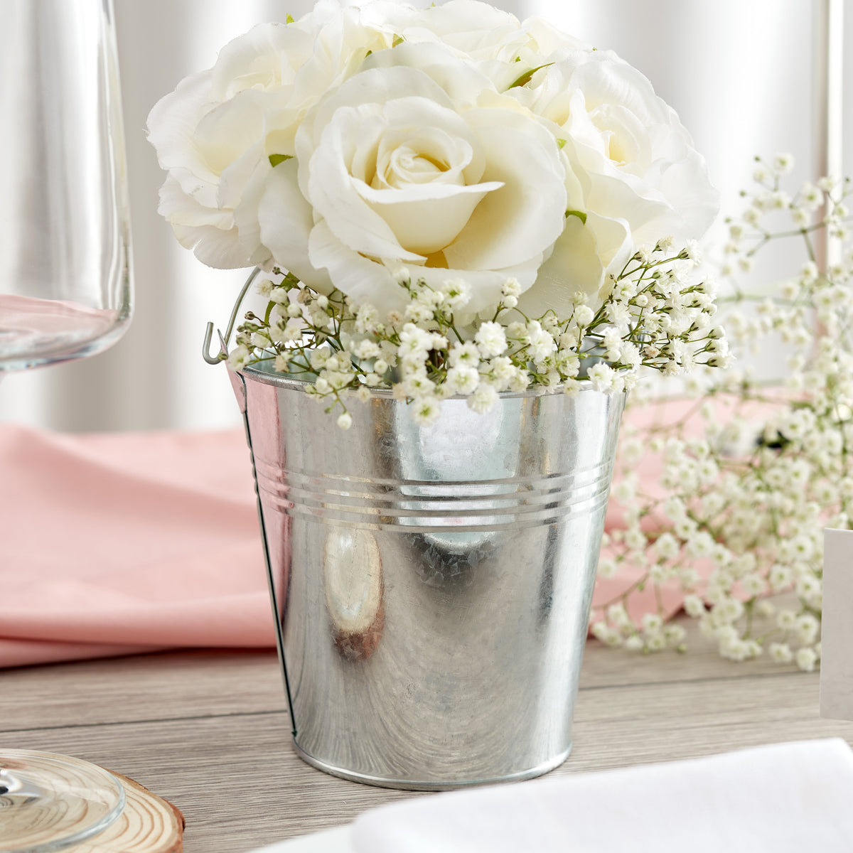 Metal Bucket Table Decorations – Mini
