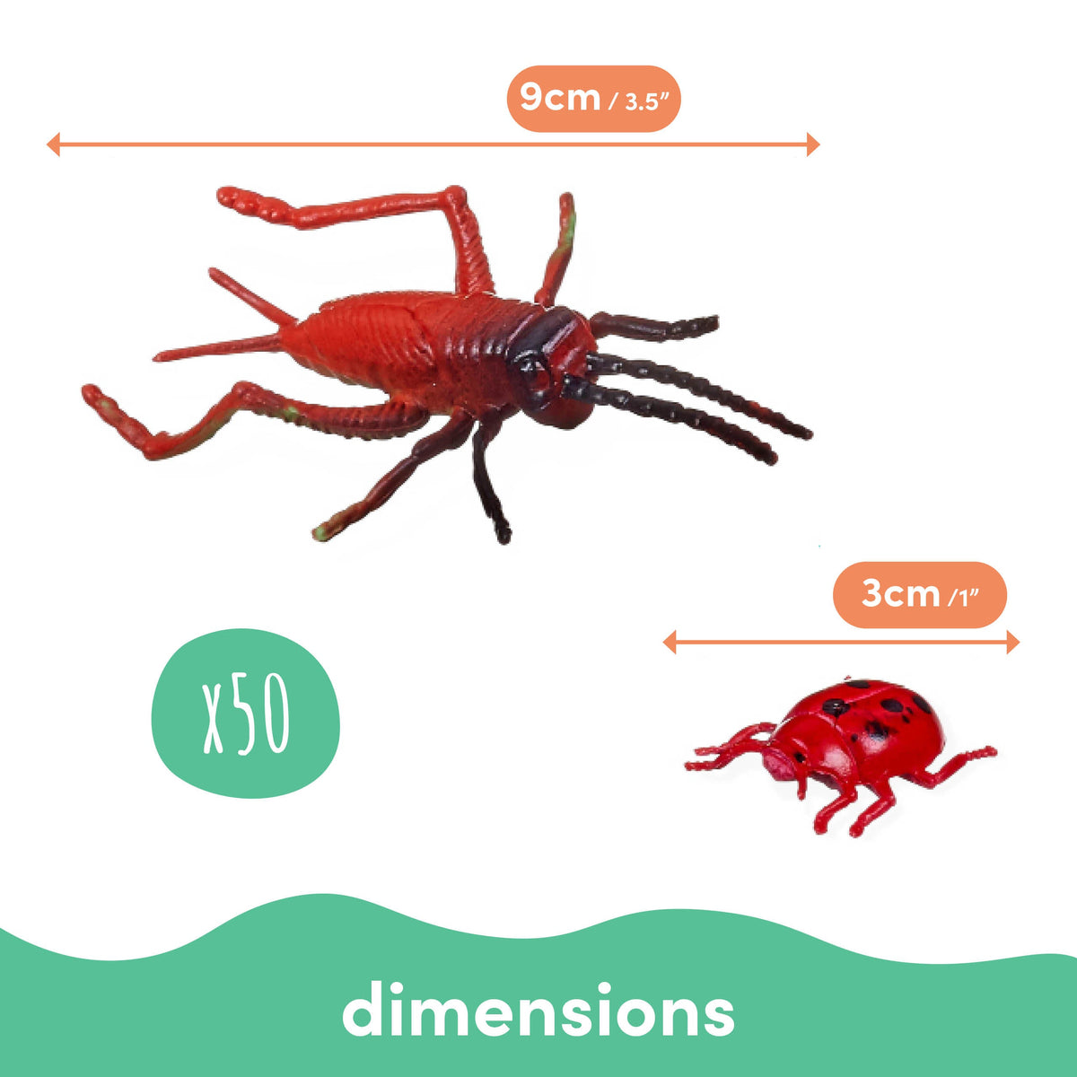 Fake Bugs & Insects Toys Set