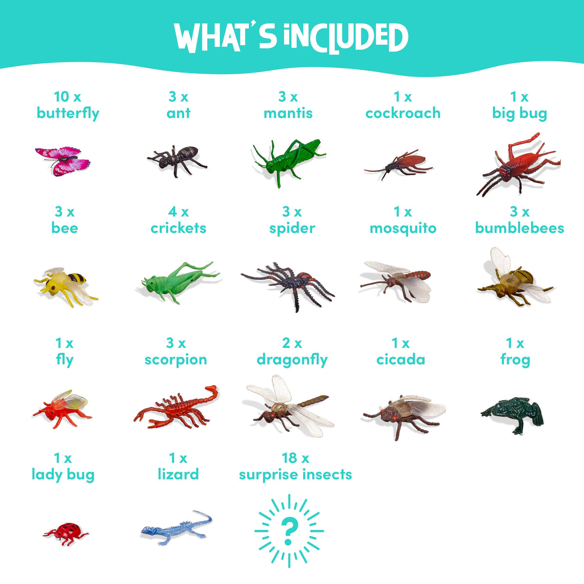 Fake Bugs & Insects Toys Set