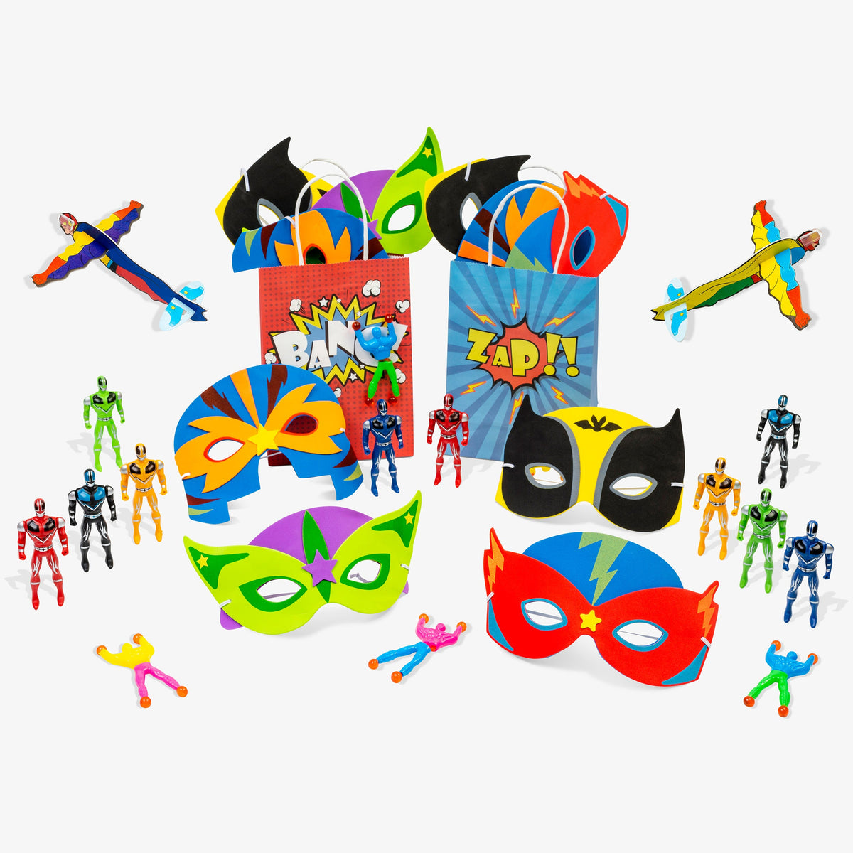 Prefilled Superhero Party Bags Set