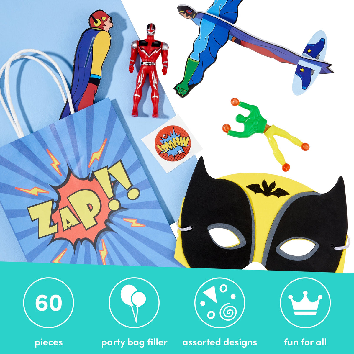 Prefilled Superhero Party Bags Set