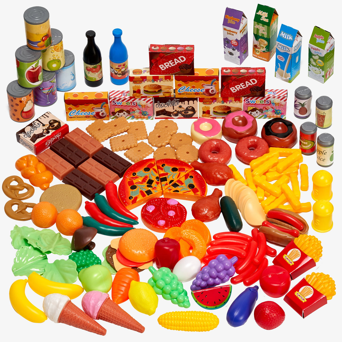 Pretend Play Kitchen Food Toys Set