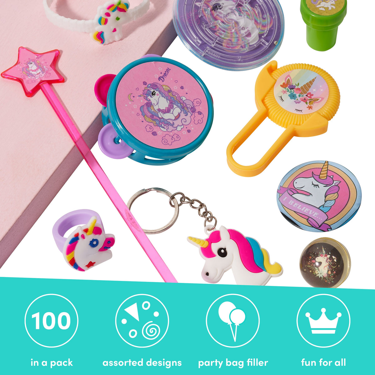 Unicorn Themed Party Bag Fillers Collection