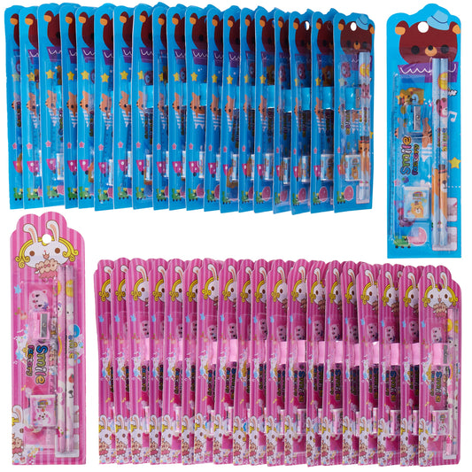 40 Stationery Sets (20 Pink & 20 Blue) Collection