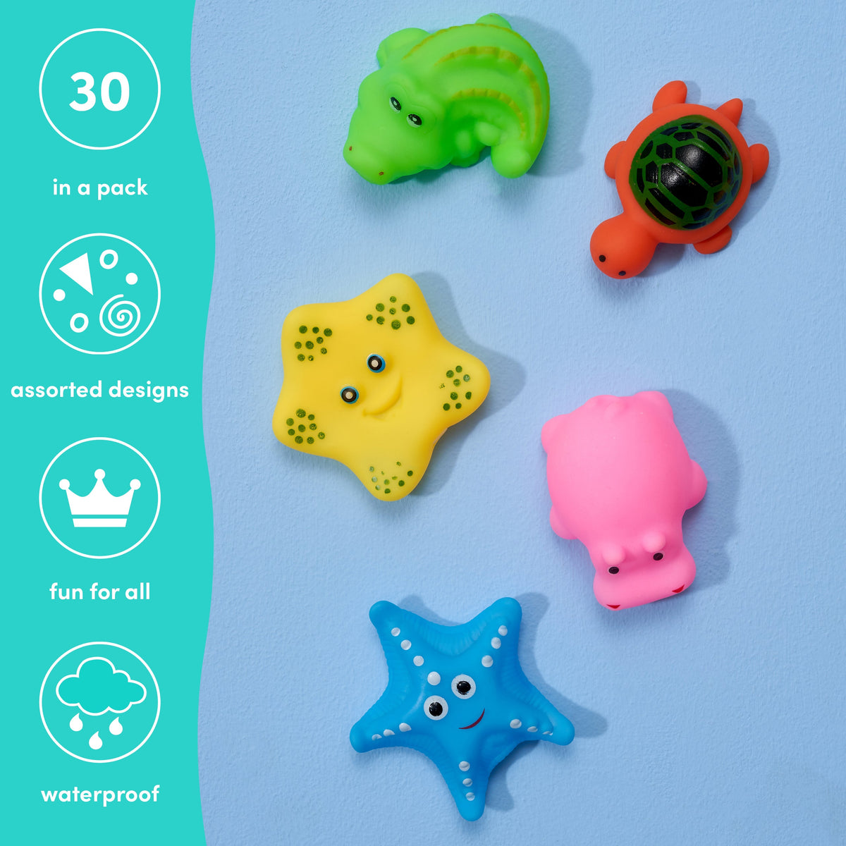 Floating Animal Bath Toys Set