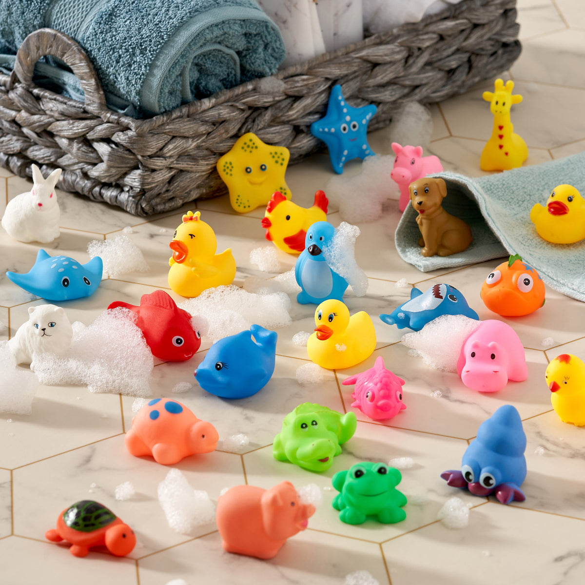 Floating Animal Bath Toys Set