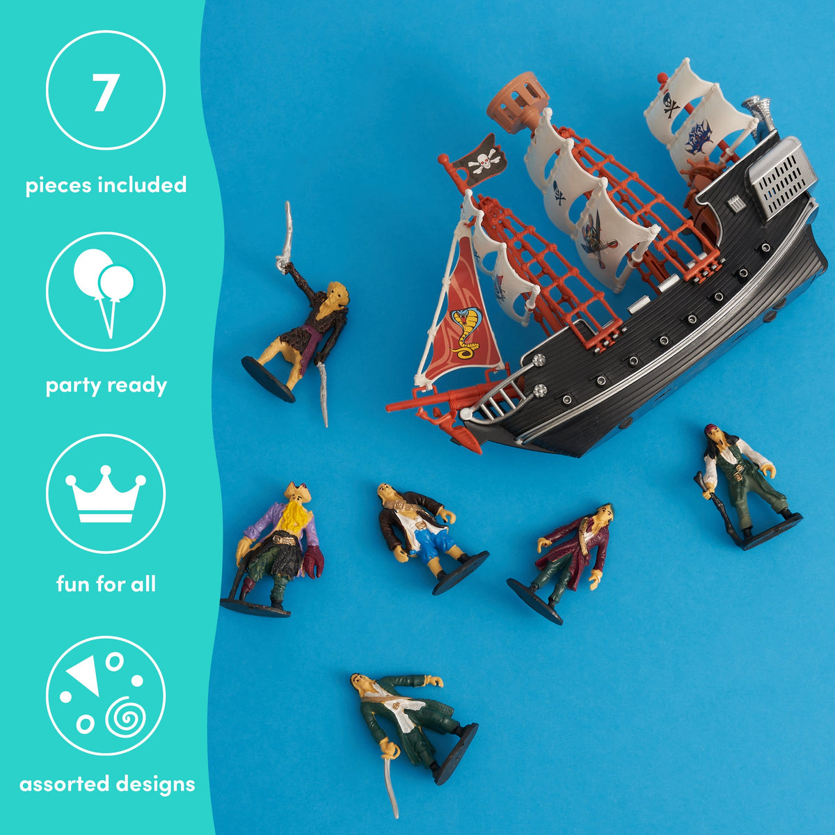 Pirate Ship Set Including Pirate Figures
