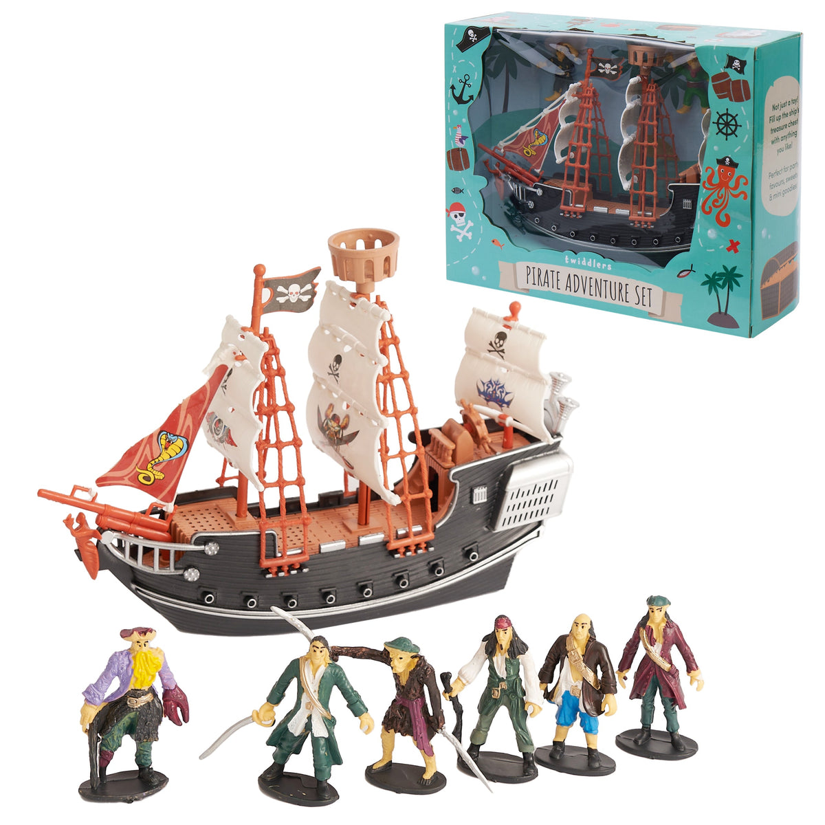 Pirate Ship Set Including Pirate Figures