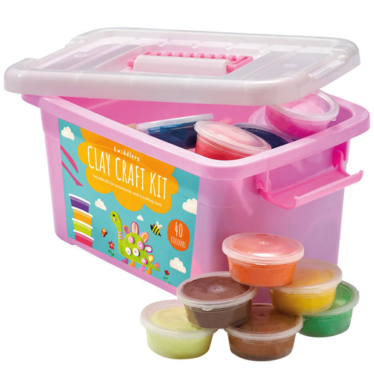 Clay Craft Kit Including 40 Tubs of Clay