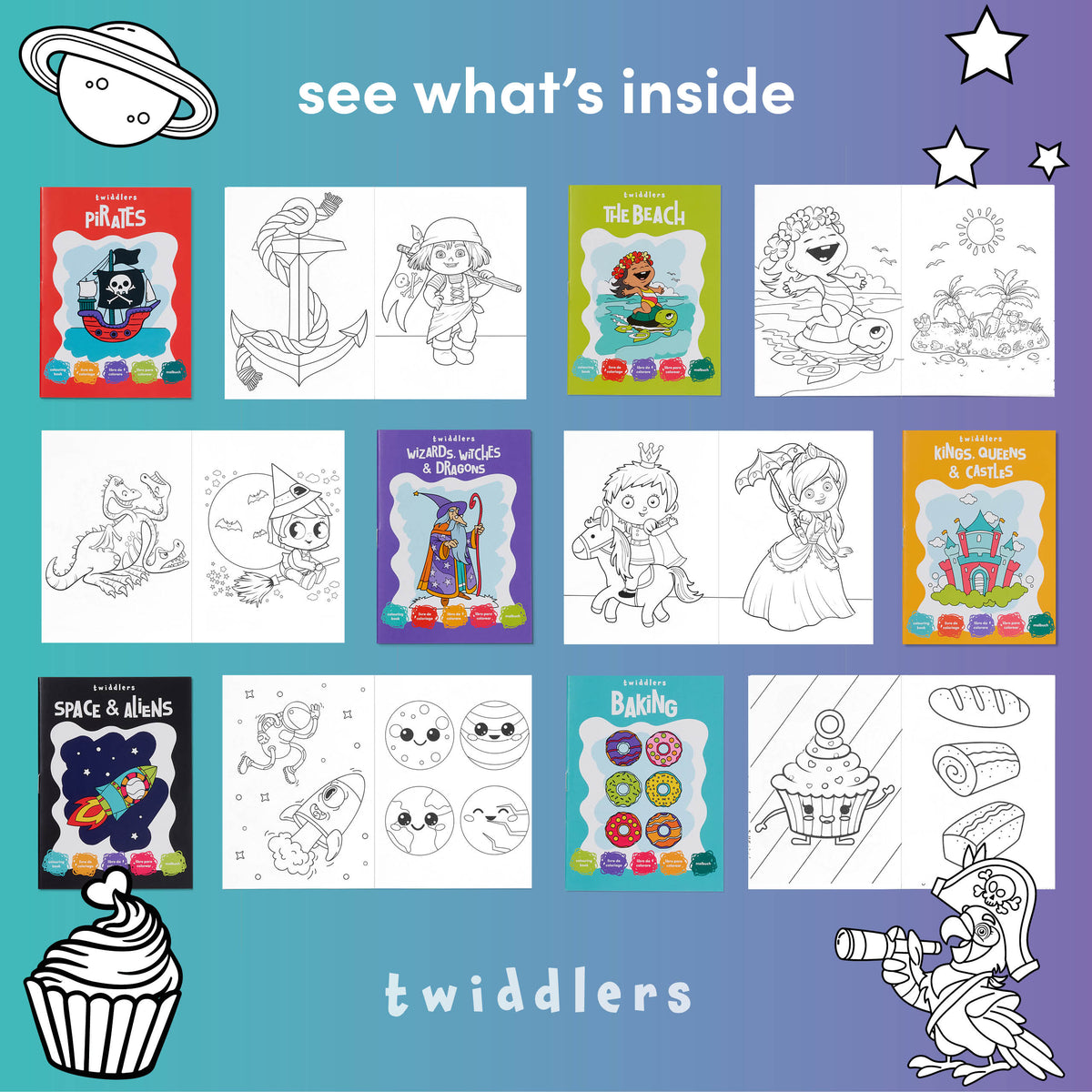 Assorted Colouring Activity Books – Mini