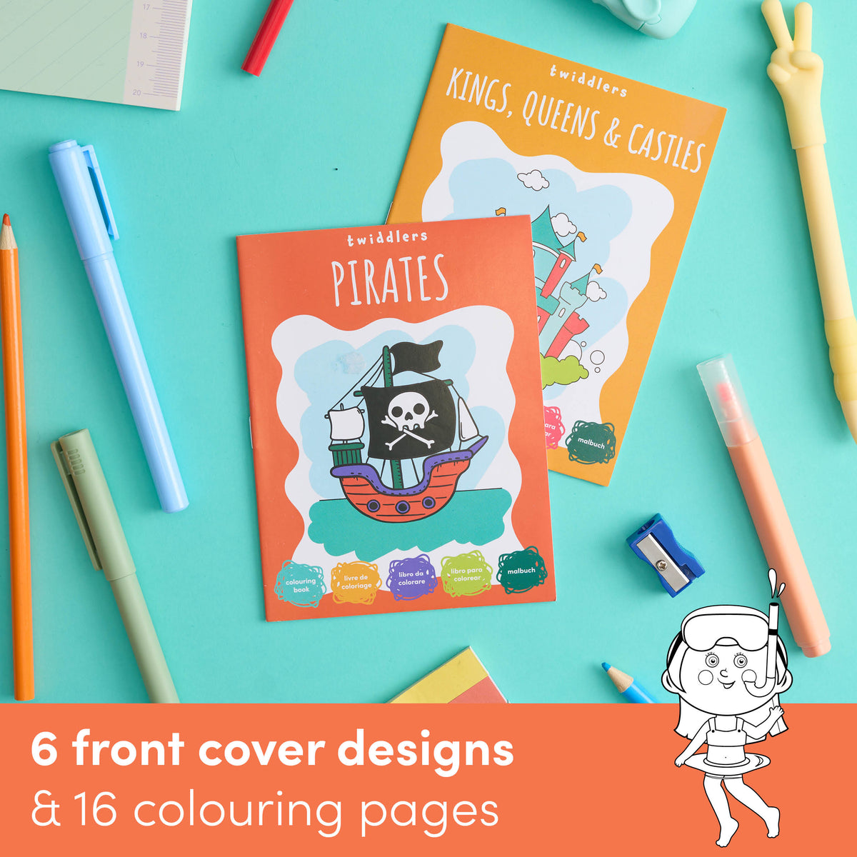 Assorted Colouring Activity Books – Mini