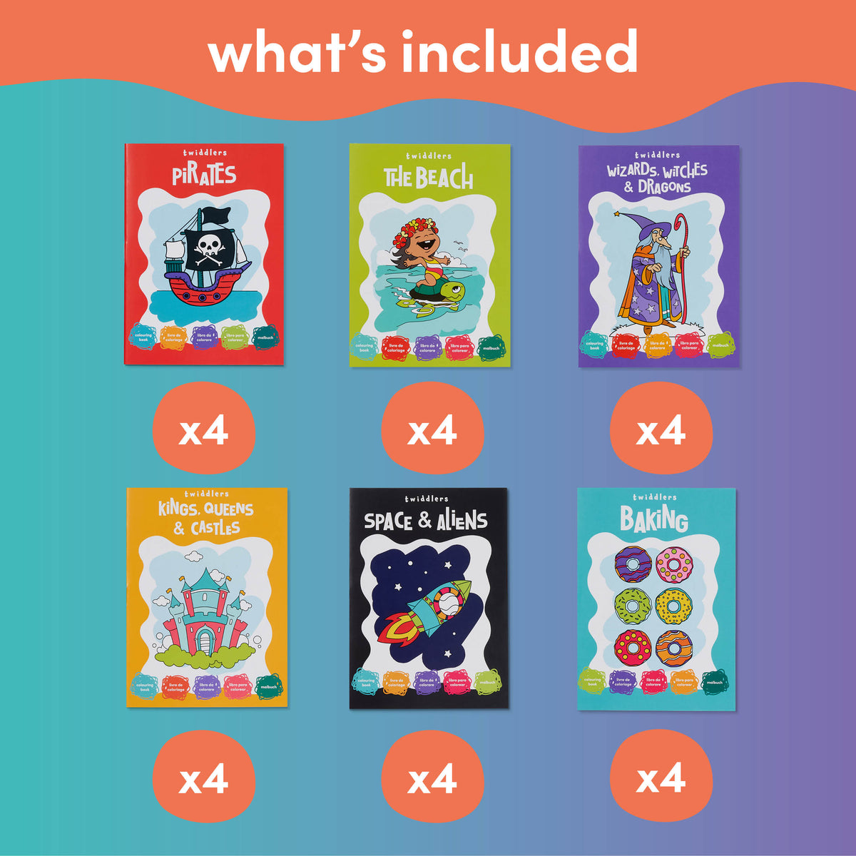 Assorted Colouring Activity Books – Mini