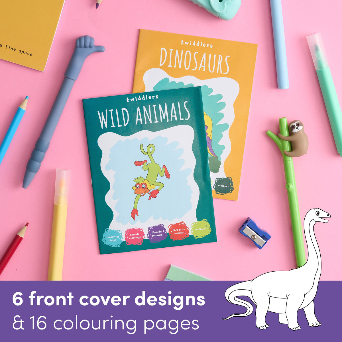 Wildlife Colouring Activity Books – Mini