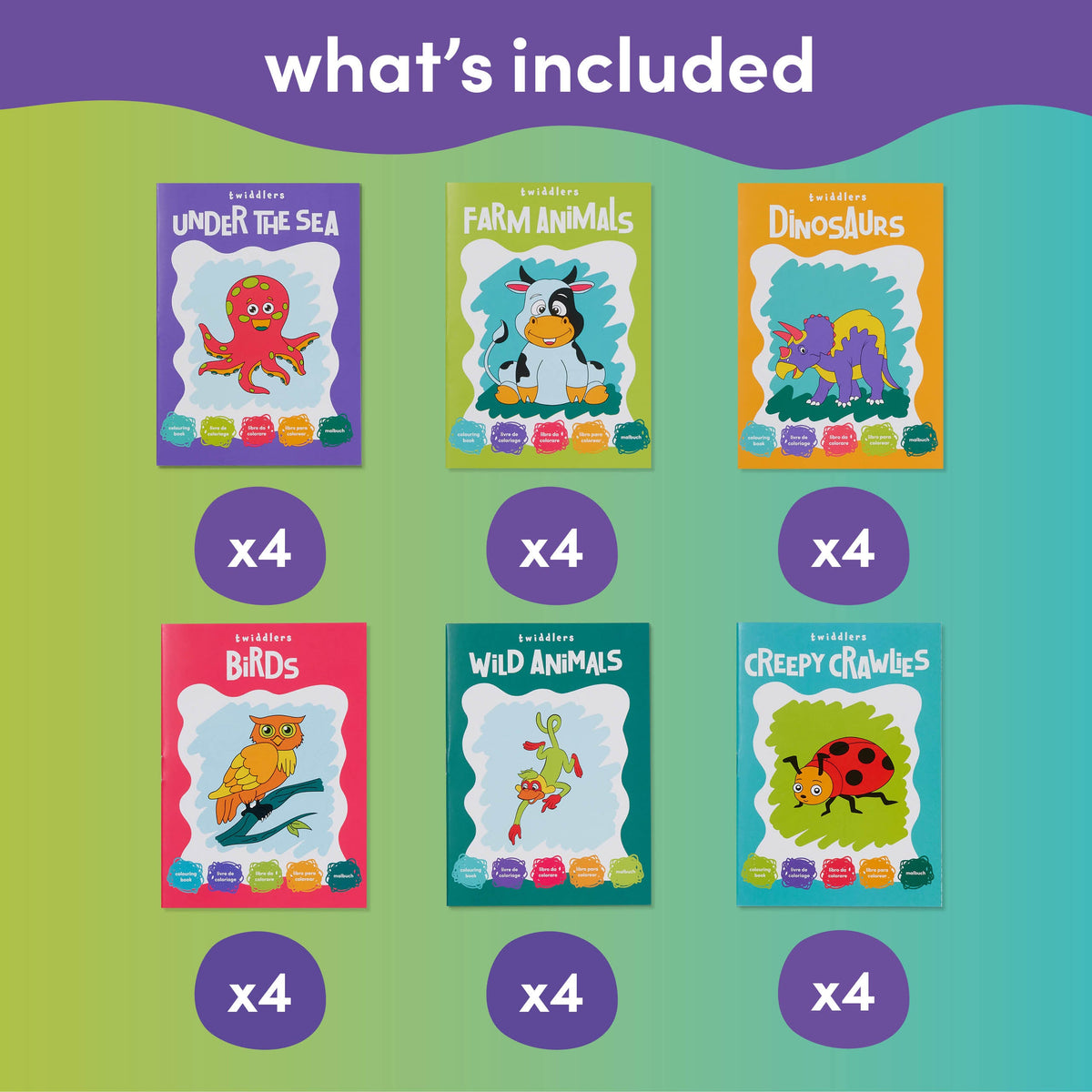 Wildlife Colouring Activity Books – Mini