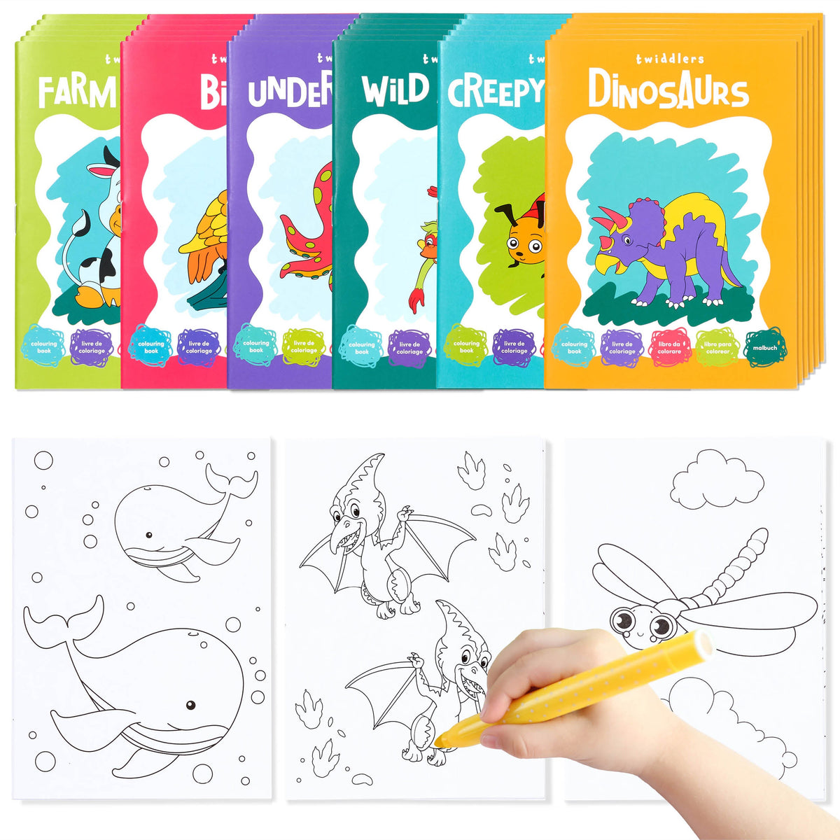 Wildlife Colouring Activity Books – Mini