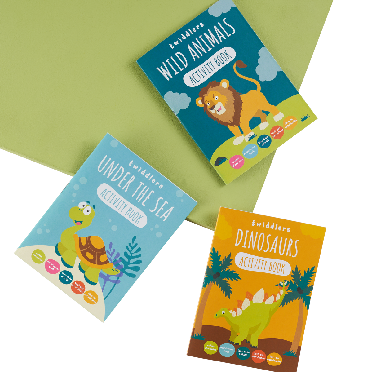 Wildlife & Dinosaurs Activity Colouring Books Set