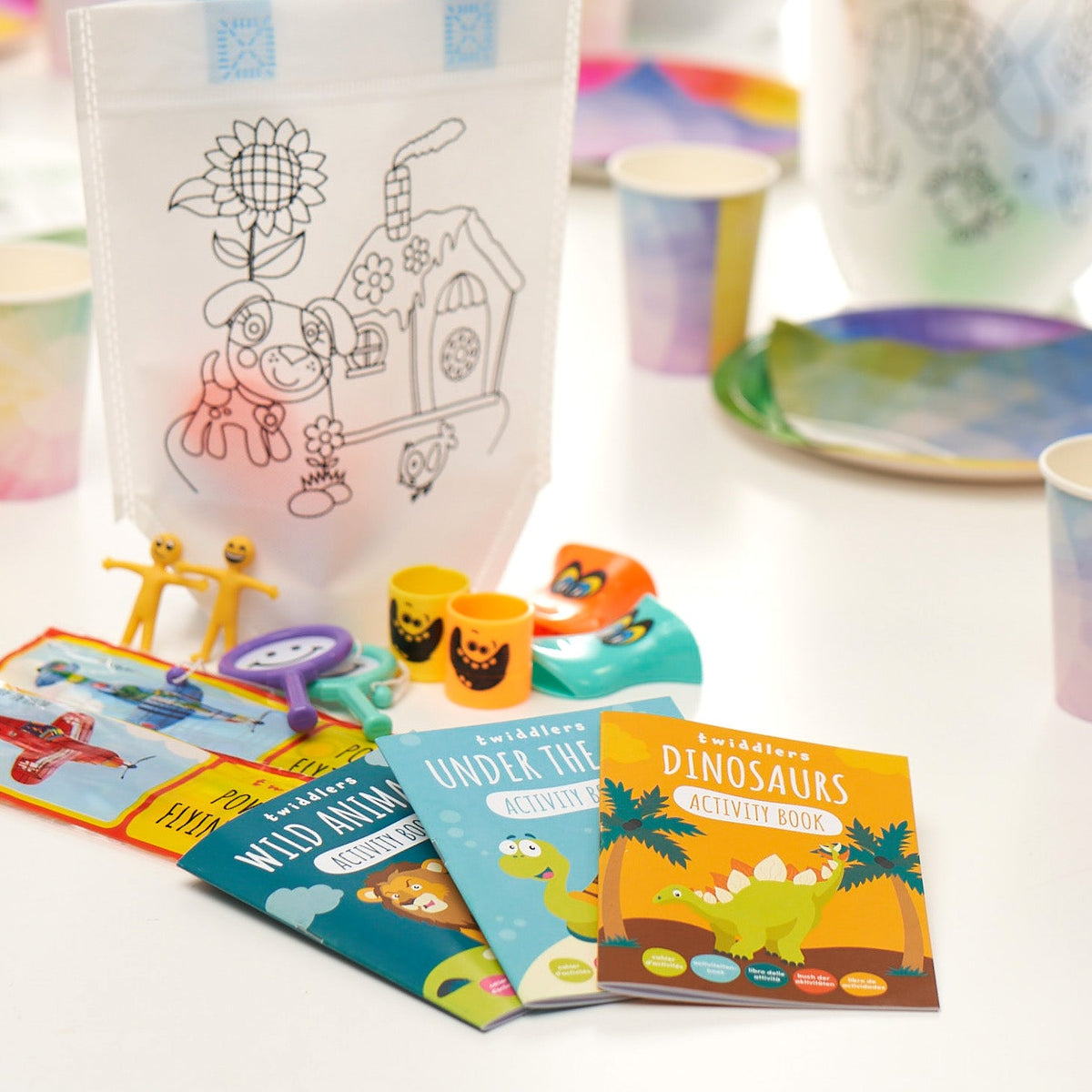 Wildlife & Dinosaurs Activity Colouring Books Set