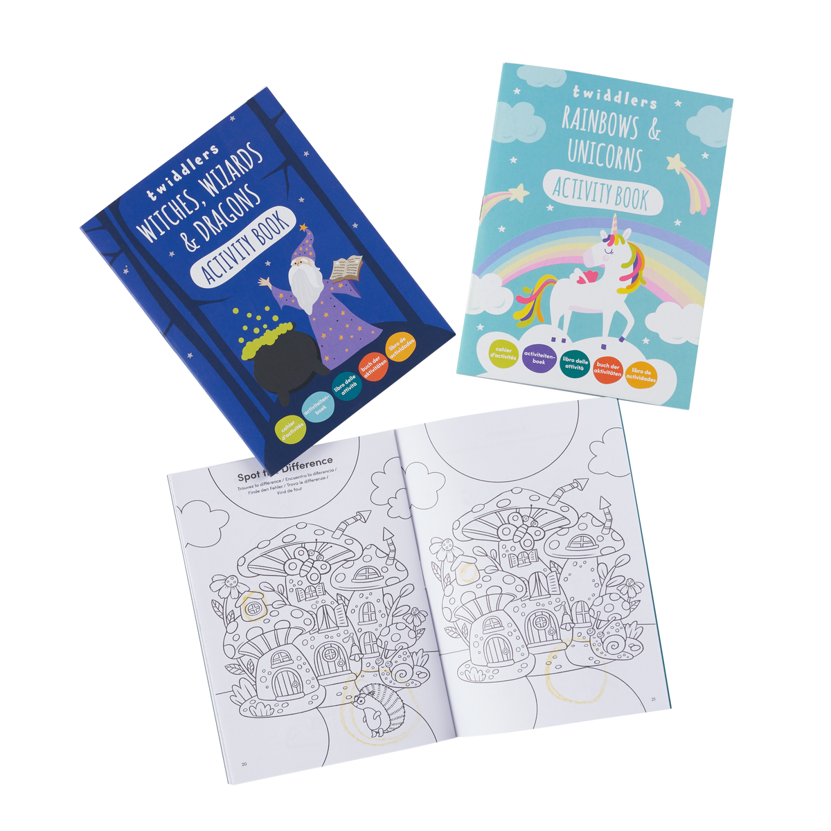 Fantasy Characters Activity Colouring Books Set