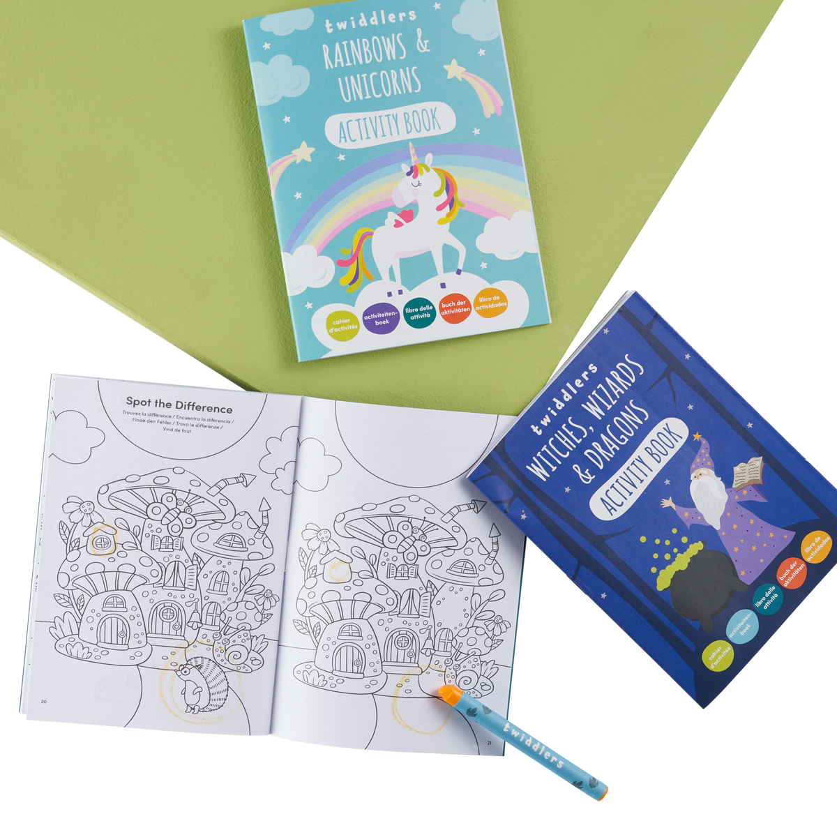 Fantasy Characters Activity Colouring Books Set