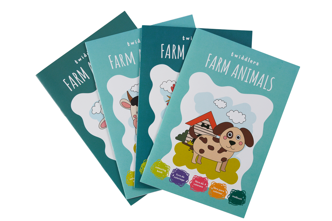 Farm Animals Colouring Books Including Crayons & Stickers