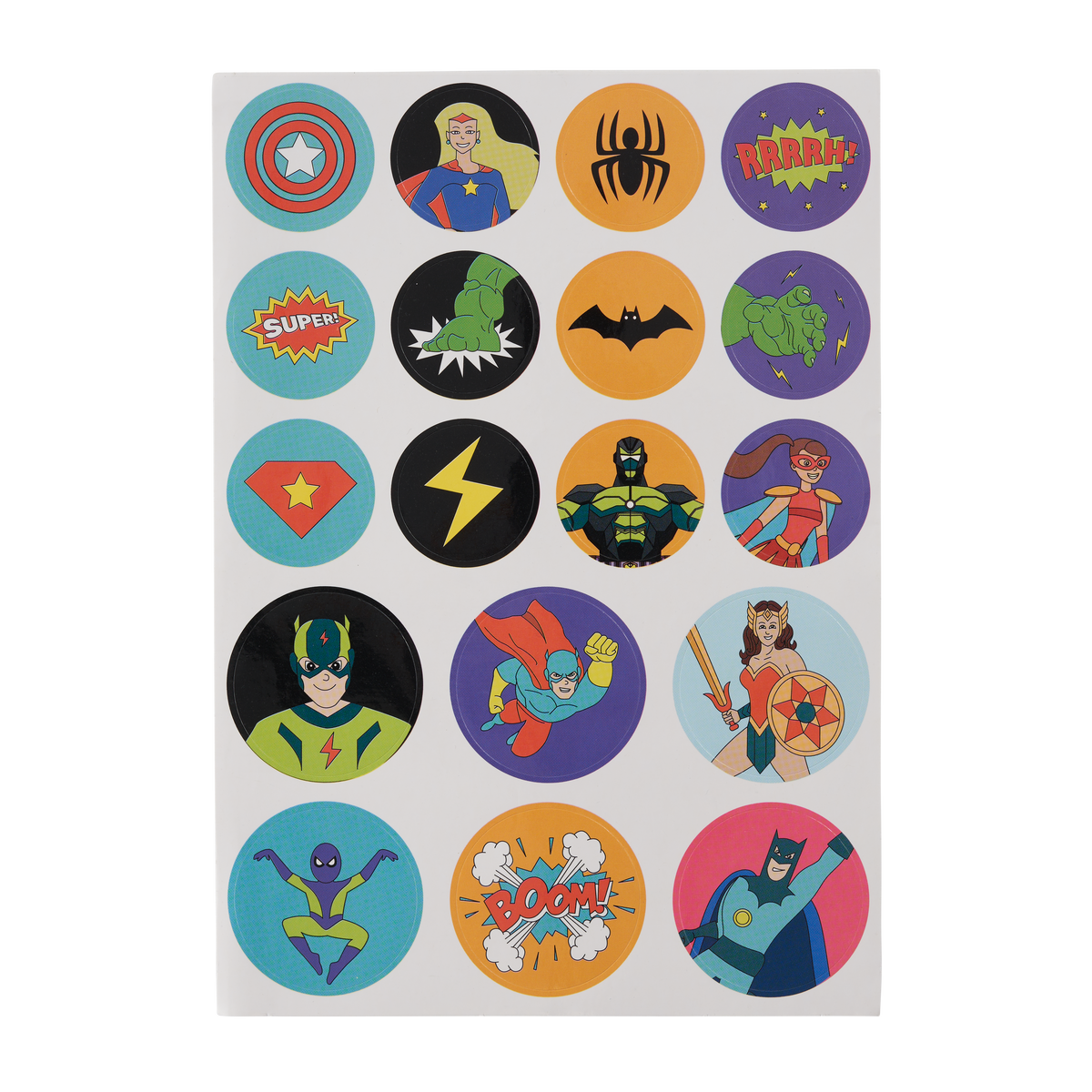 Superhero Colouring Books Including Crayons & Stickers