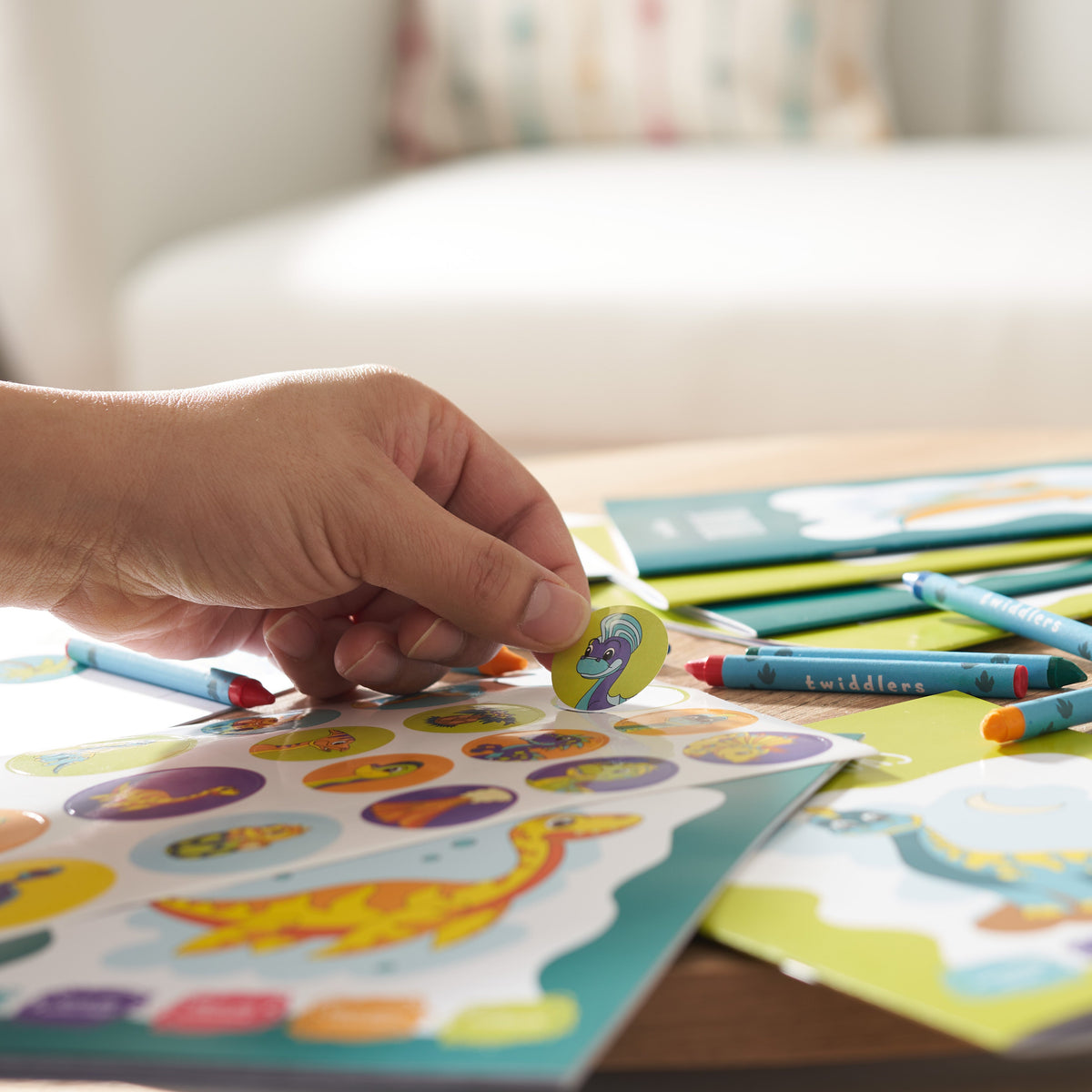Dinosaur Colouring Books Including Crayons & Stickers