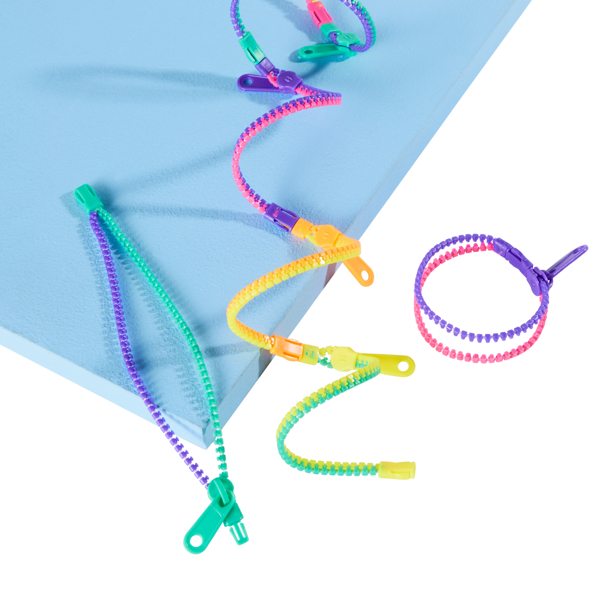 Multi-Coloured Zipper Bracelets Collection