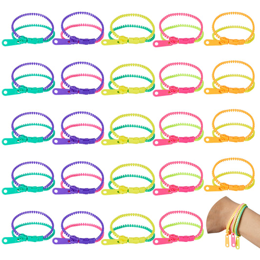 Multi-Coloured Zipper Bracelets Collection