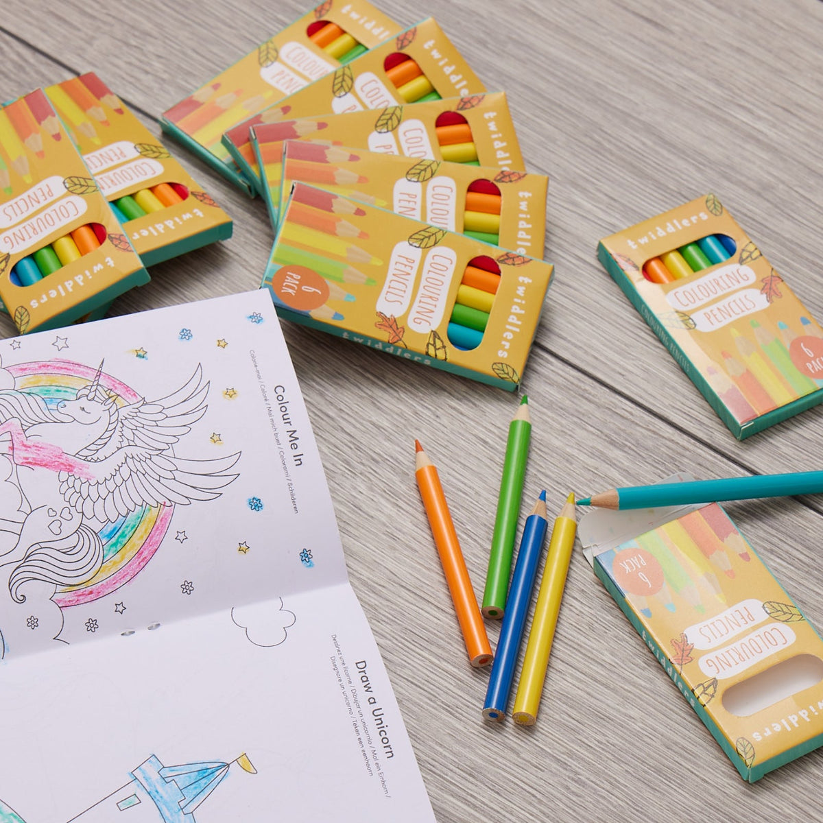 Colouring Pencils (Packs of 6) – Mini