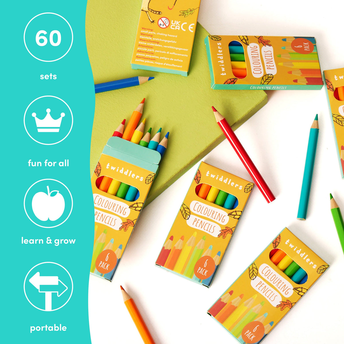 Colouring Pencils (Packs of 6) – Mini