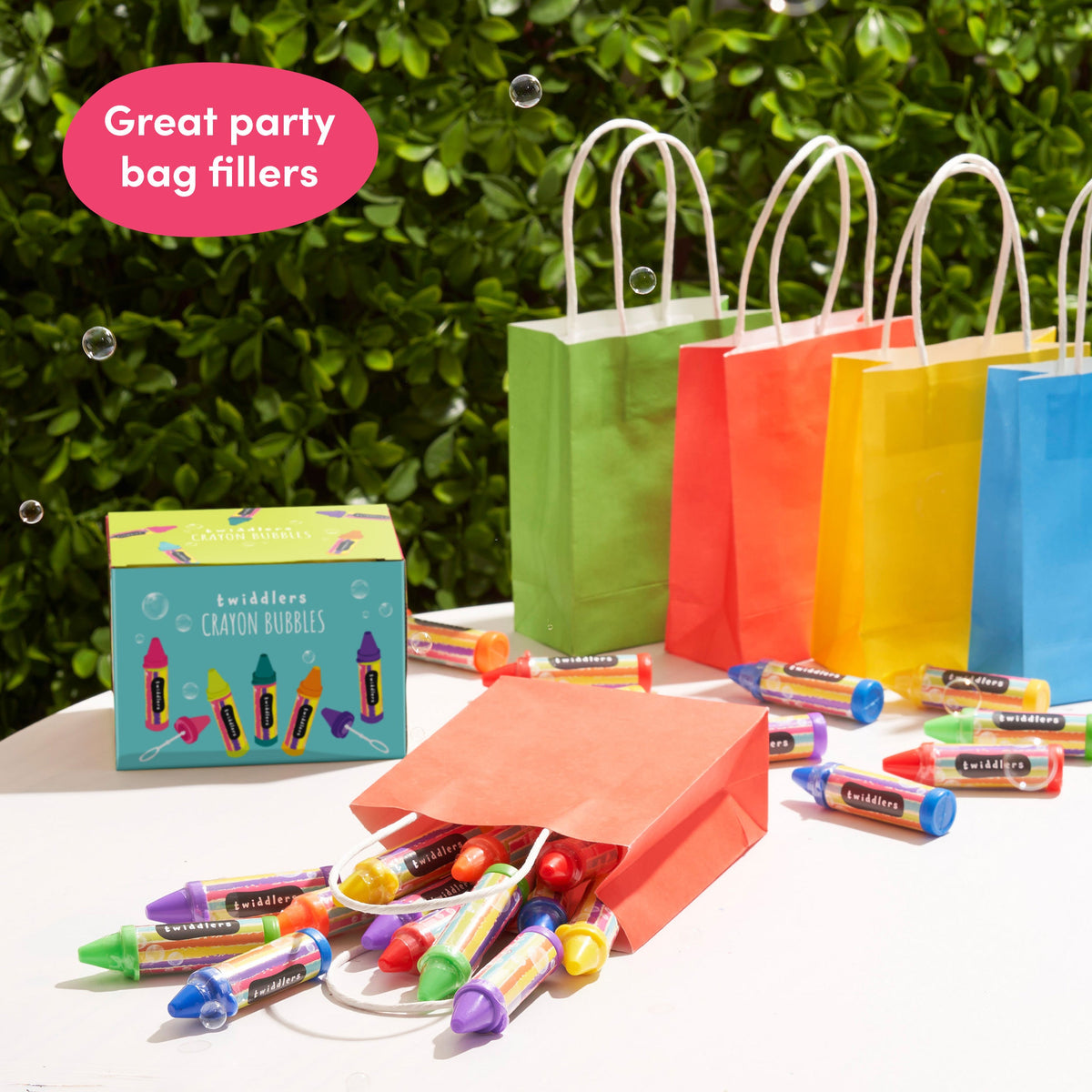Crayon Shaped Bubble Wands Set