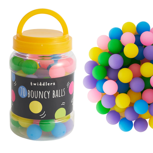 Neon Bouncy Balls Toy Tub Set