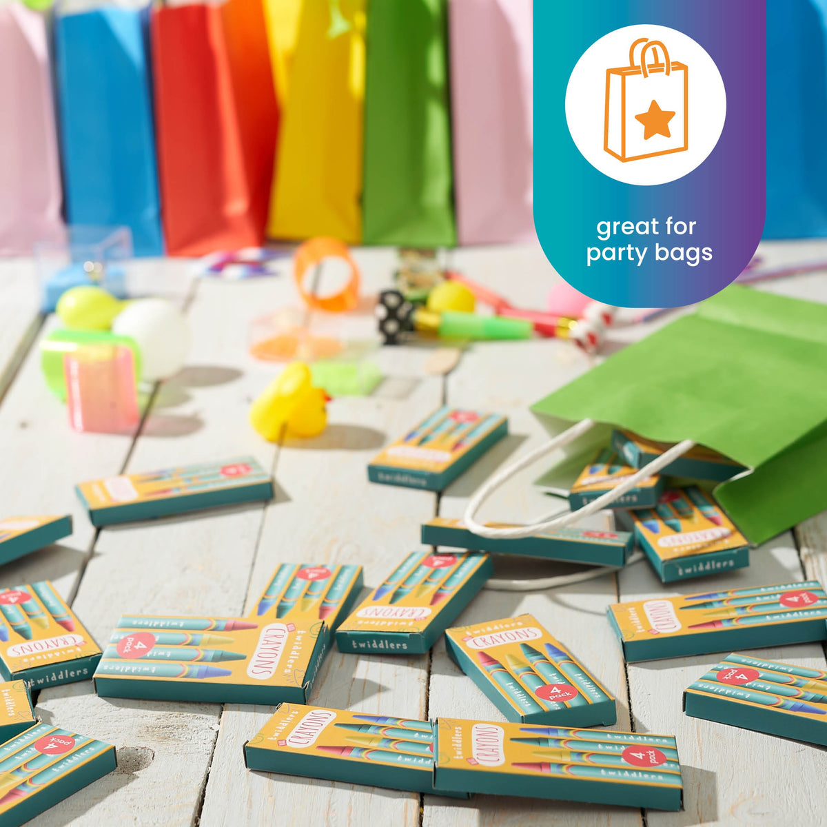 Wax Colouring Crayons (Packs of 4) – Mini