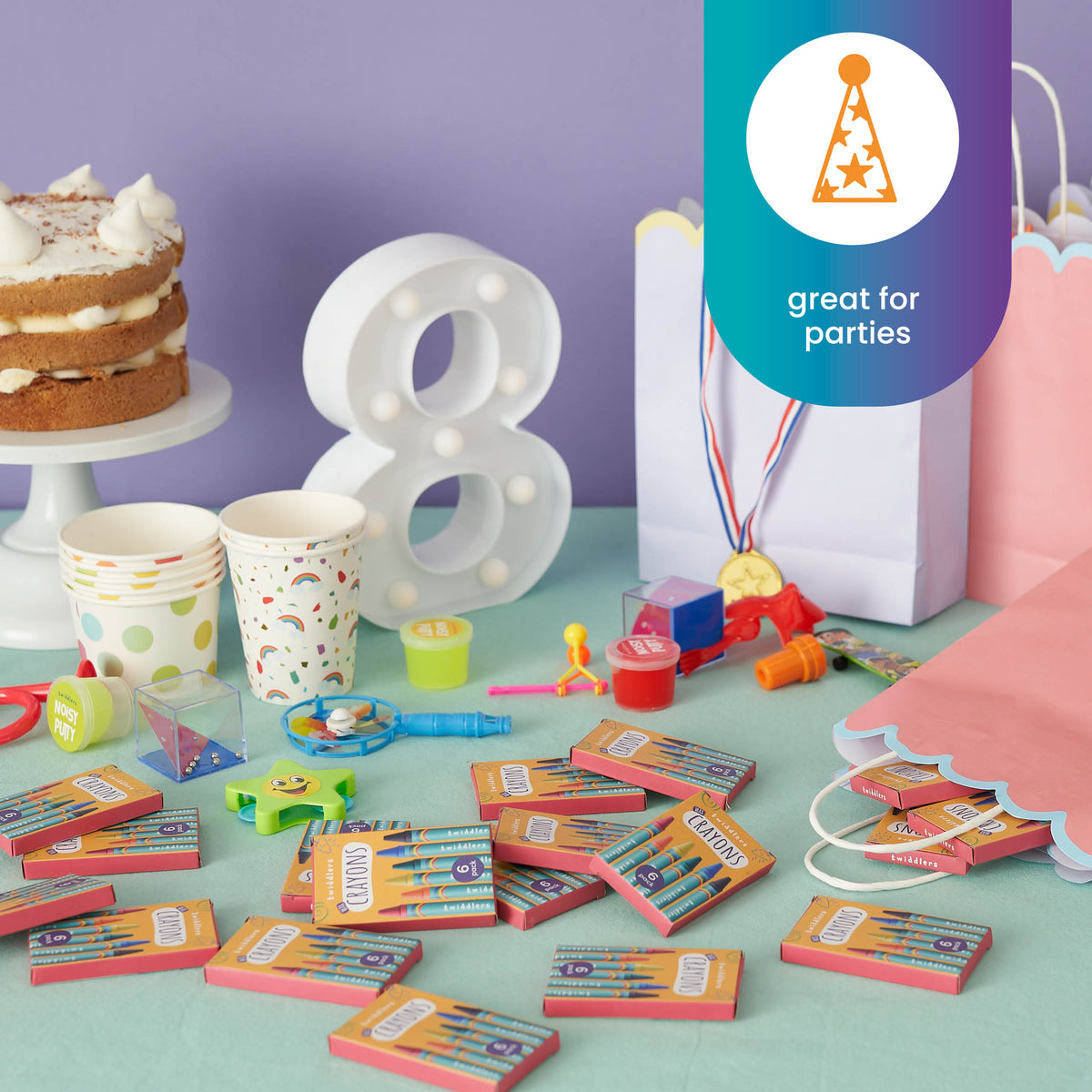 Wax Colouring Crayons (Packs of 6) Set