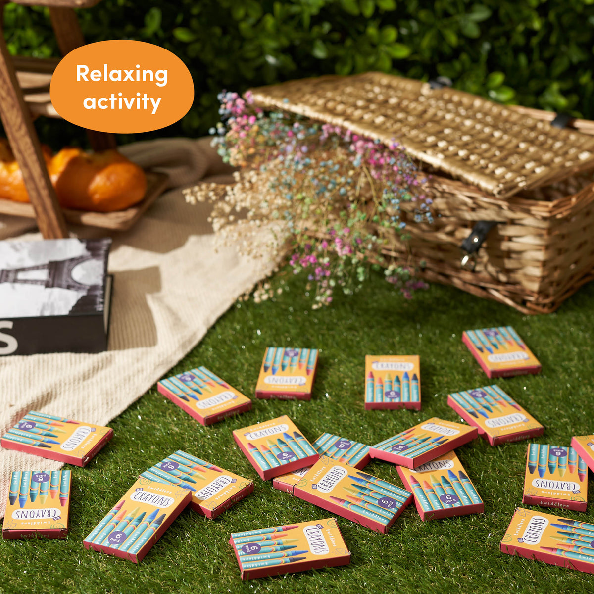 Wax Colouring Crayons (Packs of 6) Set