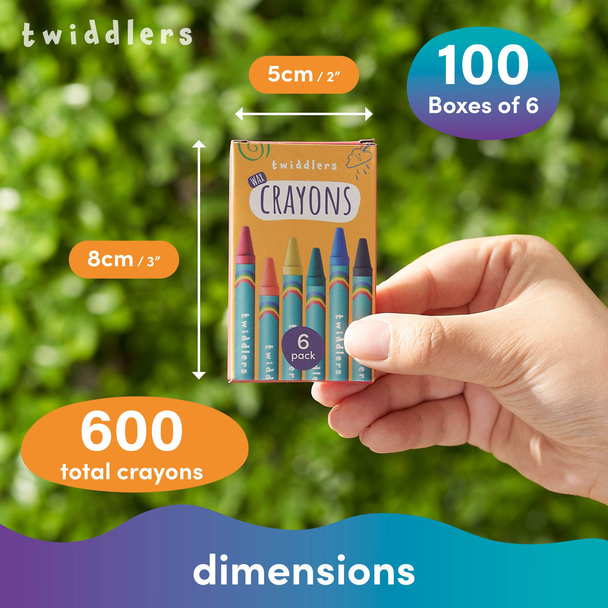Wax Colouring Crayons (Packs of 6) Set